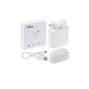 i7S TWS Wireless Bluetooth Earbuds w/ case White In-Ear‎ Headphones #26472